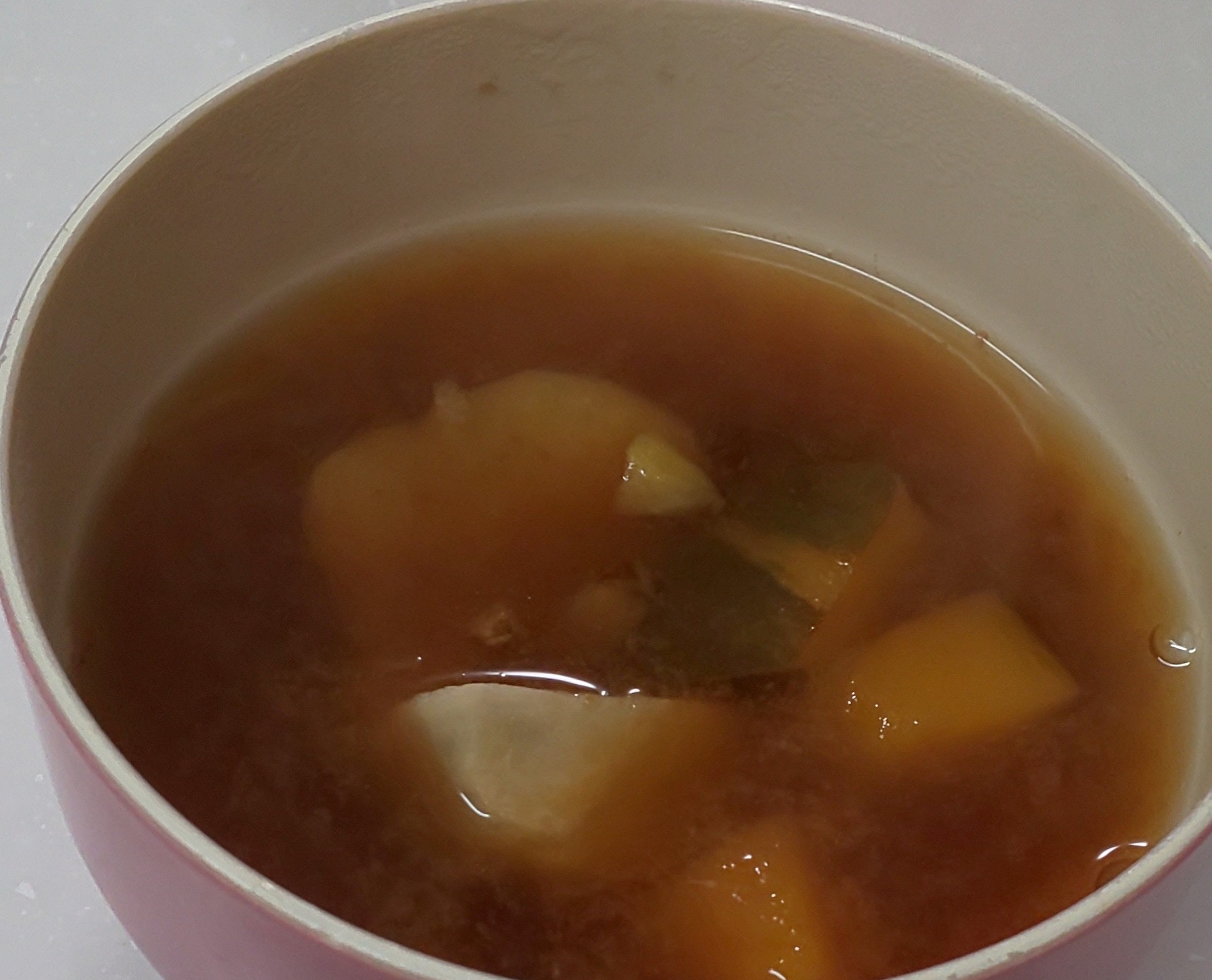 かぼちゃ☆里芋のたっぷりしょうがお味噌汁☆