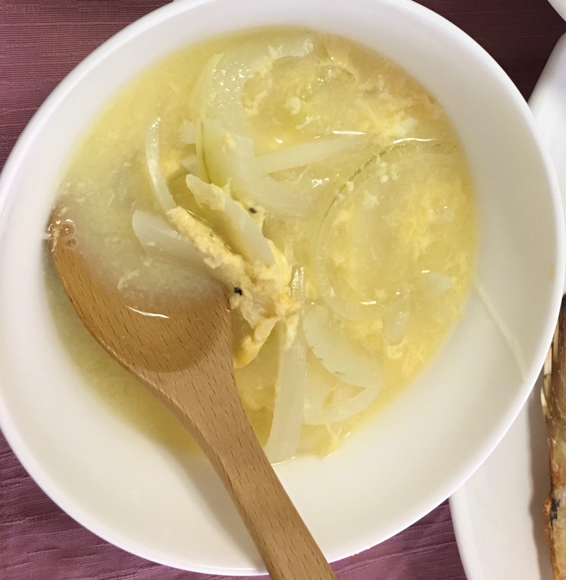 卵とたまねぎの中華スープ