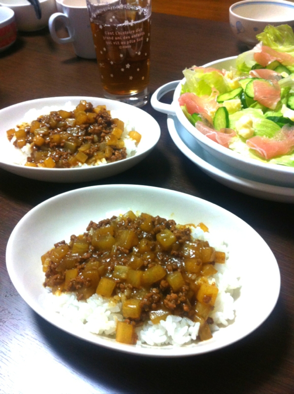 ☆時短レシピ☆大根のキーマカレー