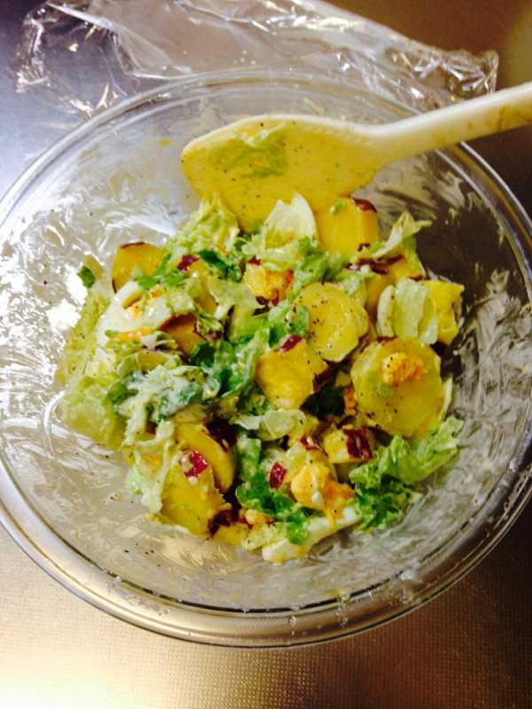 一瞬ミスマッチな彩りサラダ