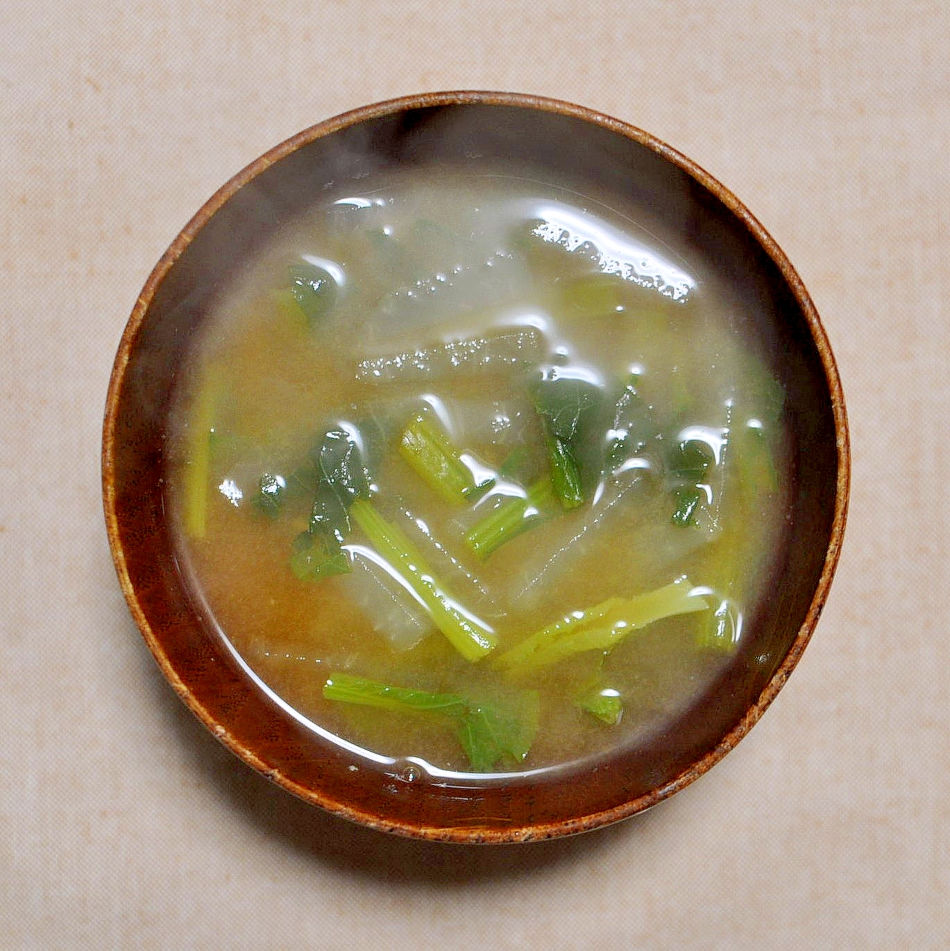 大根と大根葉の味噌汁