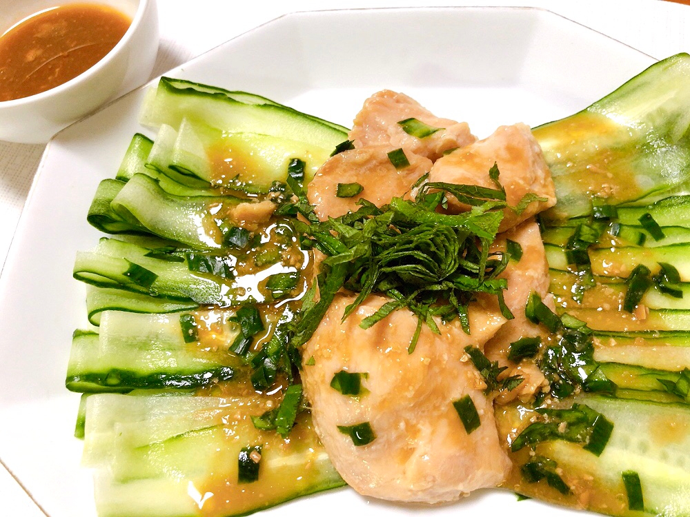 チキン缶やサラダチキンで よだれ鶏風前菜 レシピ 作り方 By M H 楽天レシピ