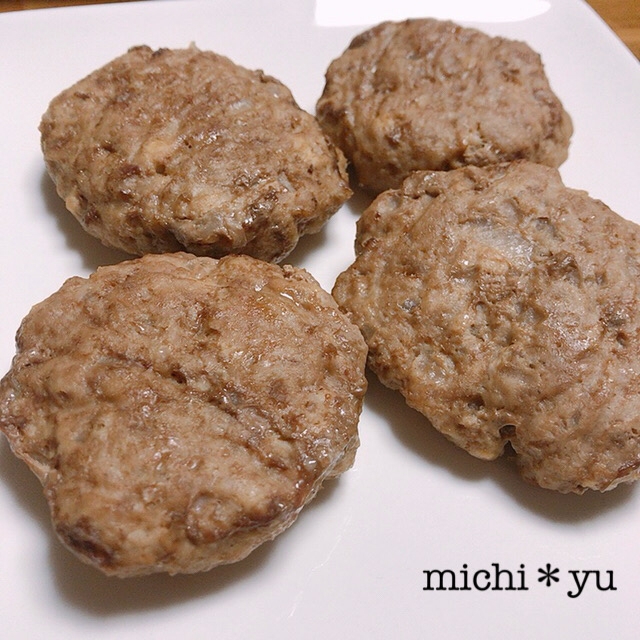 オーブン任せで簡単　ヘルシー豆腐ハンバーグ