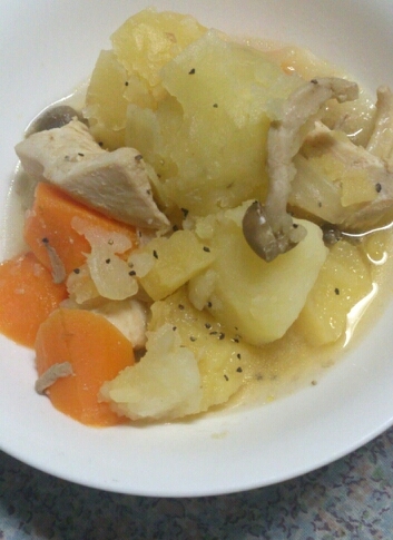 圧力鍋で 鶏肉の塩肉じゃが レシピ 作り方 By はな94 楽天レシピ