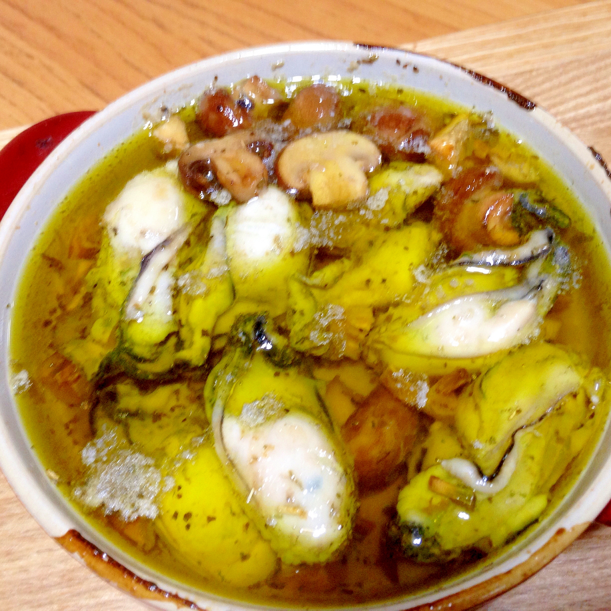 プリプリ牡蠣のオリーブオイル煮
