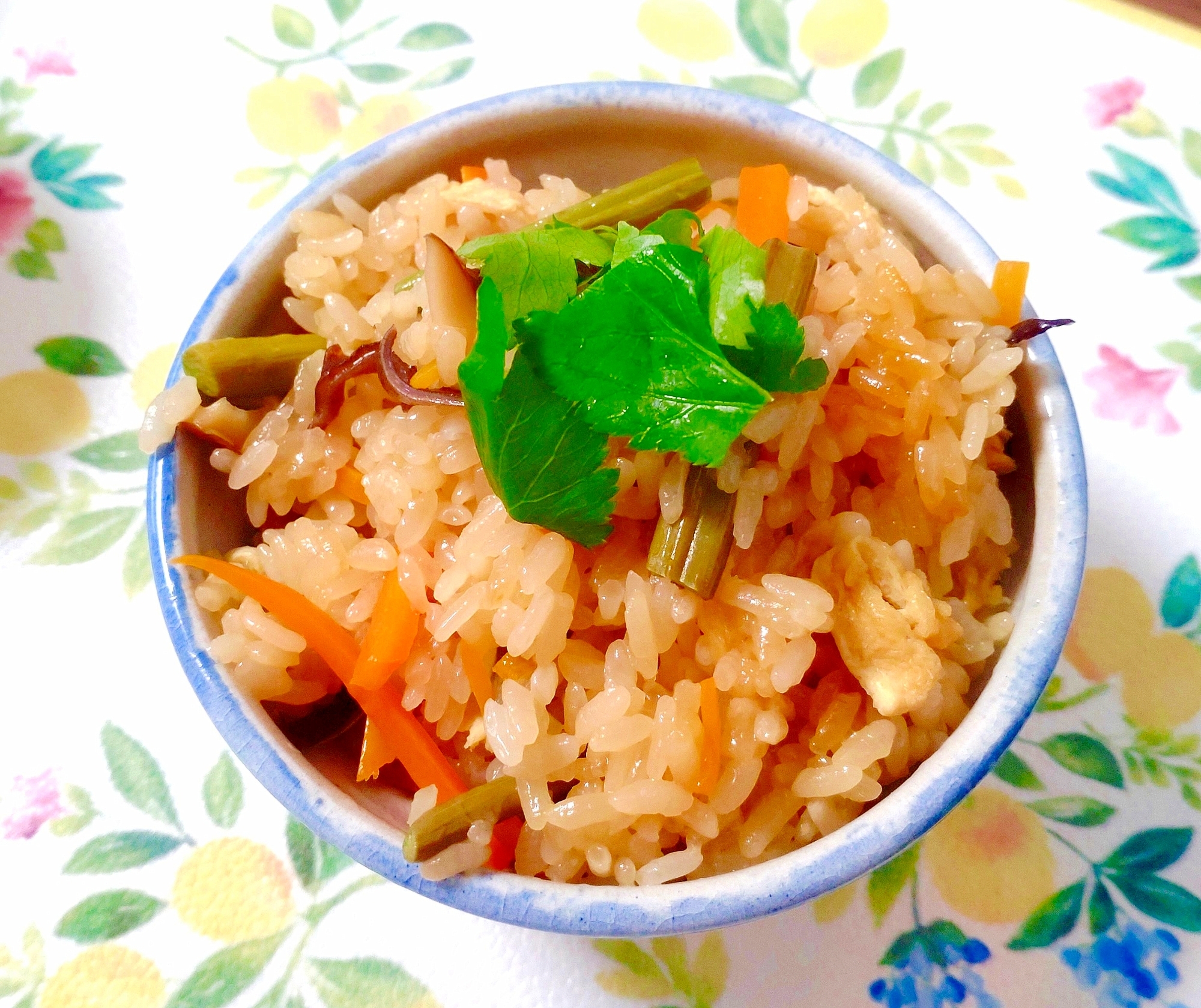 炊飯器と山菜ミックスで簡単！【山菜おこわ】