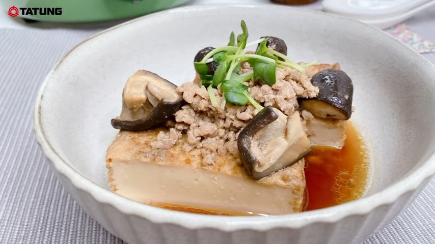 ＼大同電鍋レシピ／しいたけと豚肉入り滷豆腐