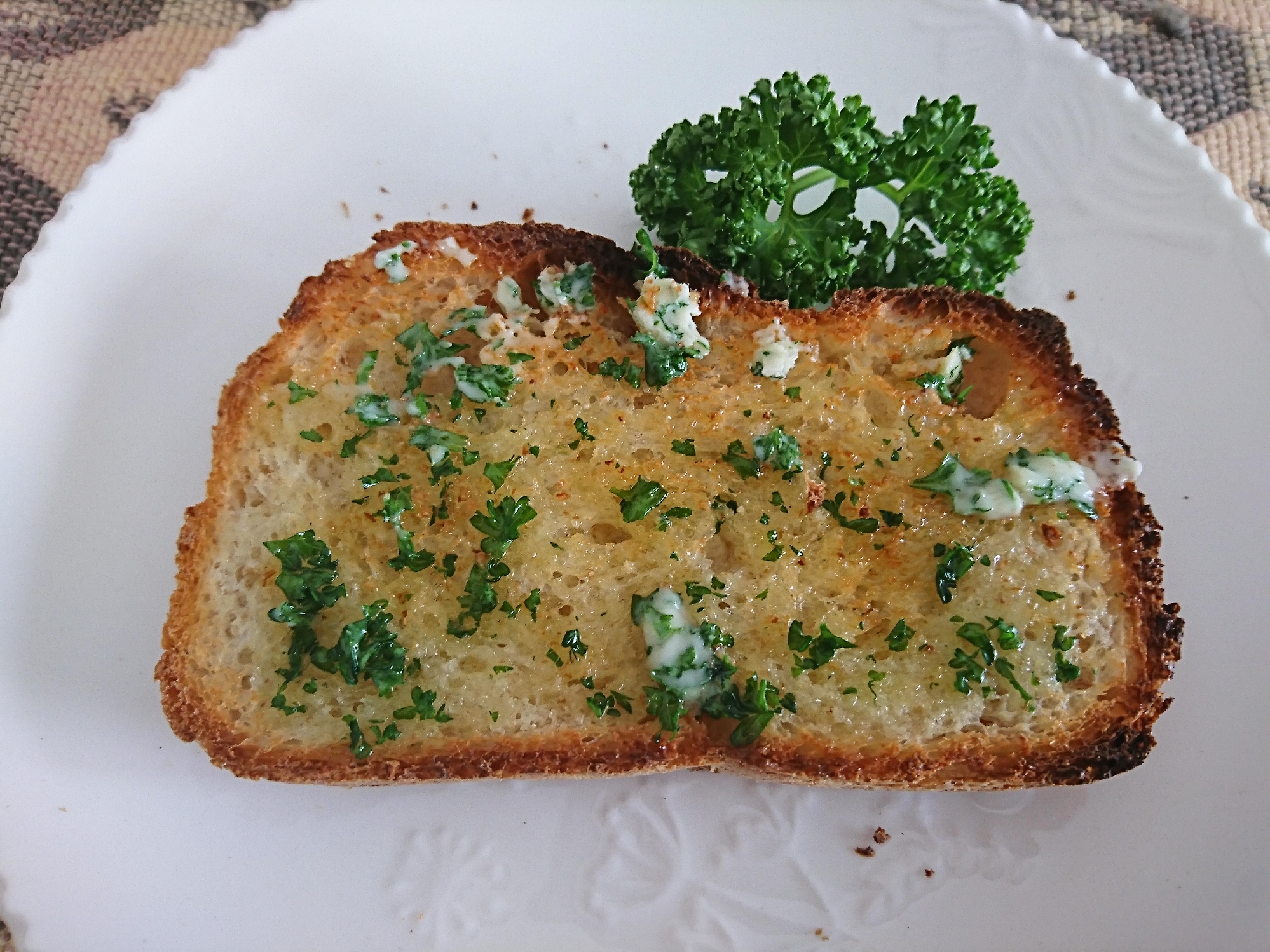 パセリバタートースト レシピ 作り方 By ビッグさん 楽天レシピ