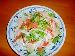 新玉ねぎの海鮮サラダ