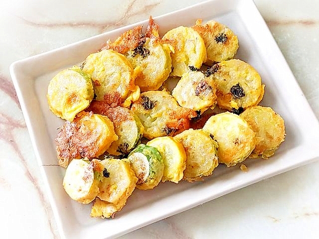 ズッキーニ消費レシピ!チーズ入りピカタ風♪