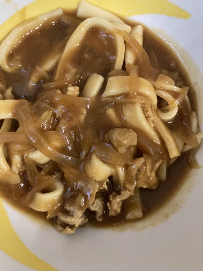 豚肉入りカレーうどん