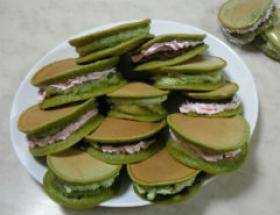 HMで超カンタン!春の香りのホイップあんどら焼き