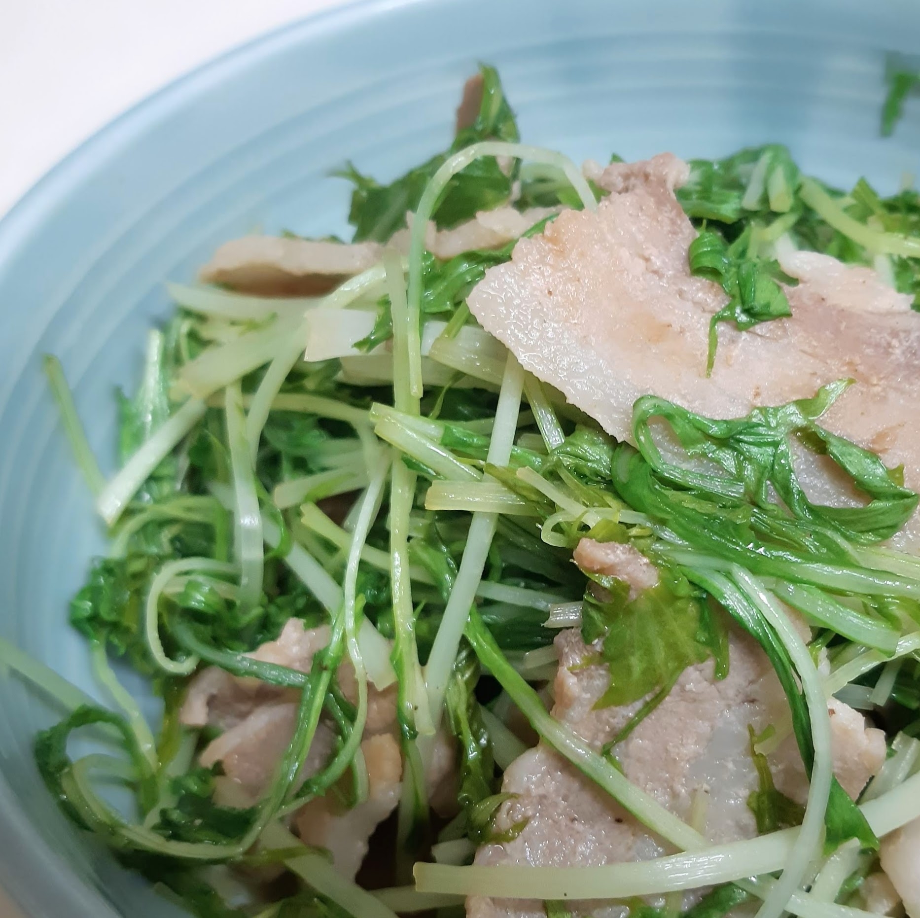 あっという間にすぐできる～水菜と豚バラのさっと煮♪
