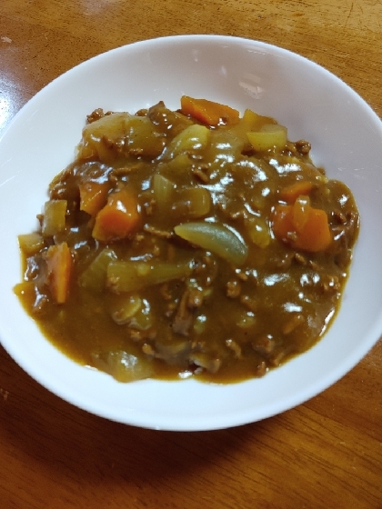 シンプル！ミンチカレー