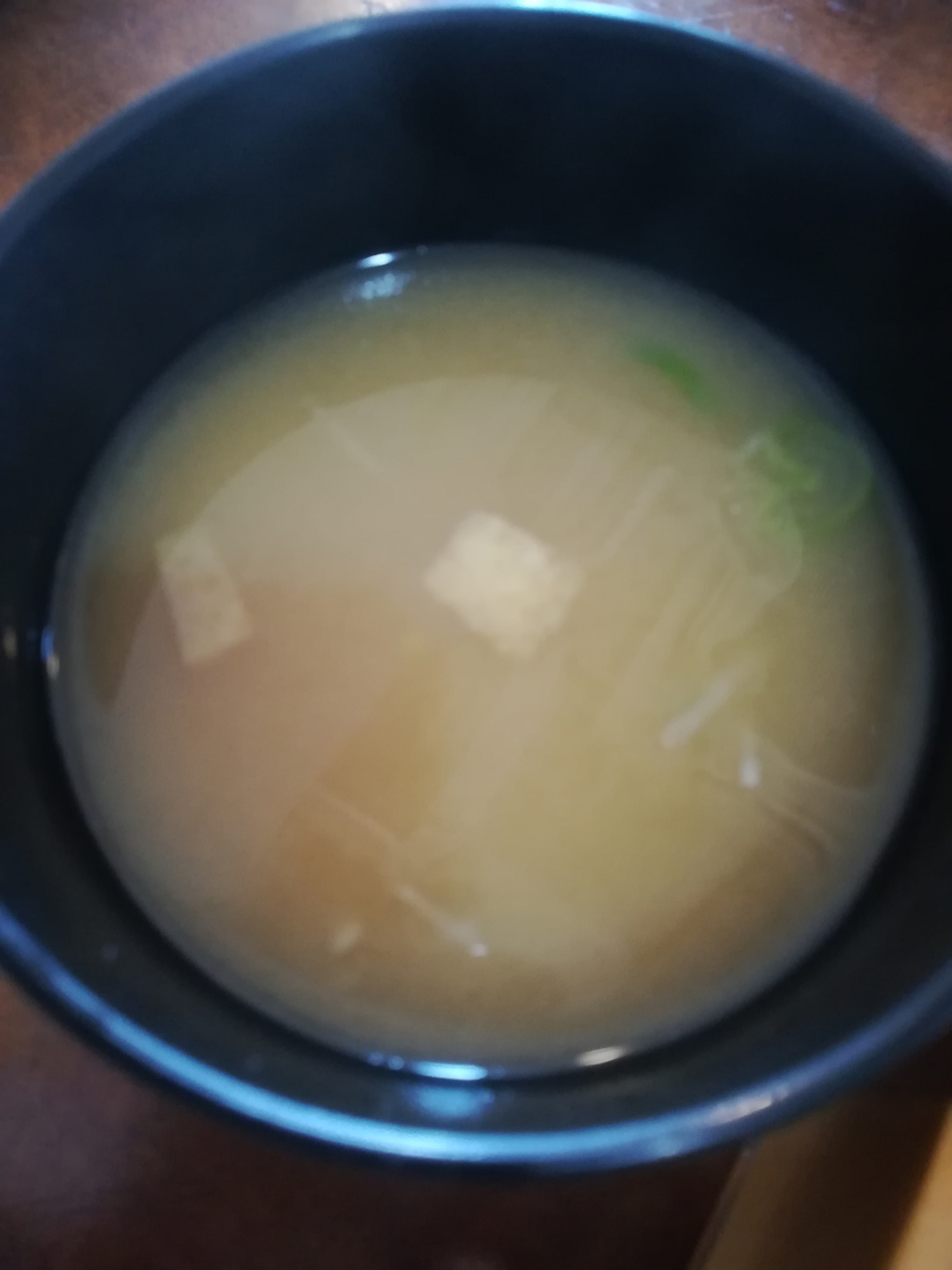 大根とエノキのお味噌汁