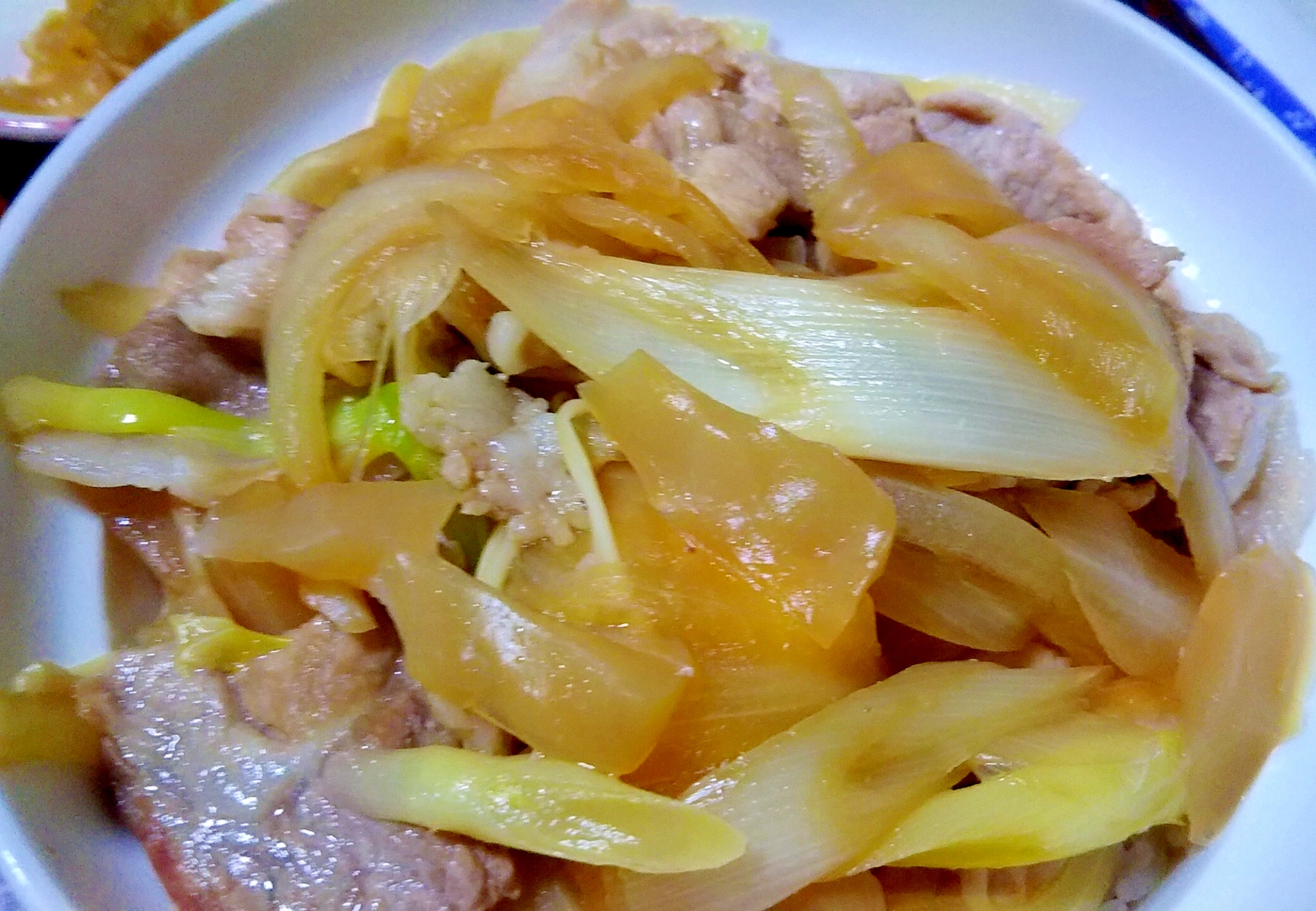 ねぎたっぷりの焼肉丼