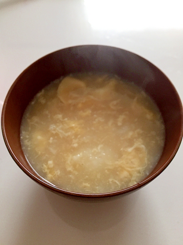 長芋とたまごのトロトロお味噌汁♪