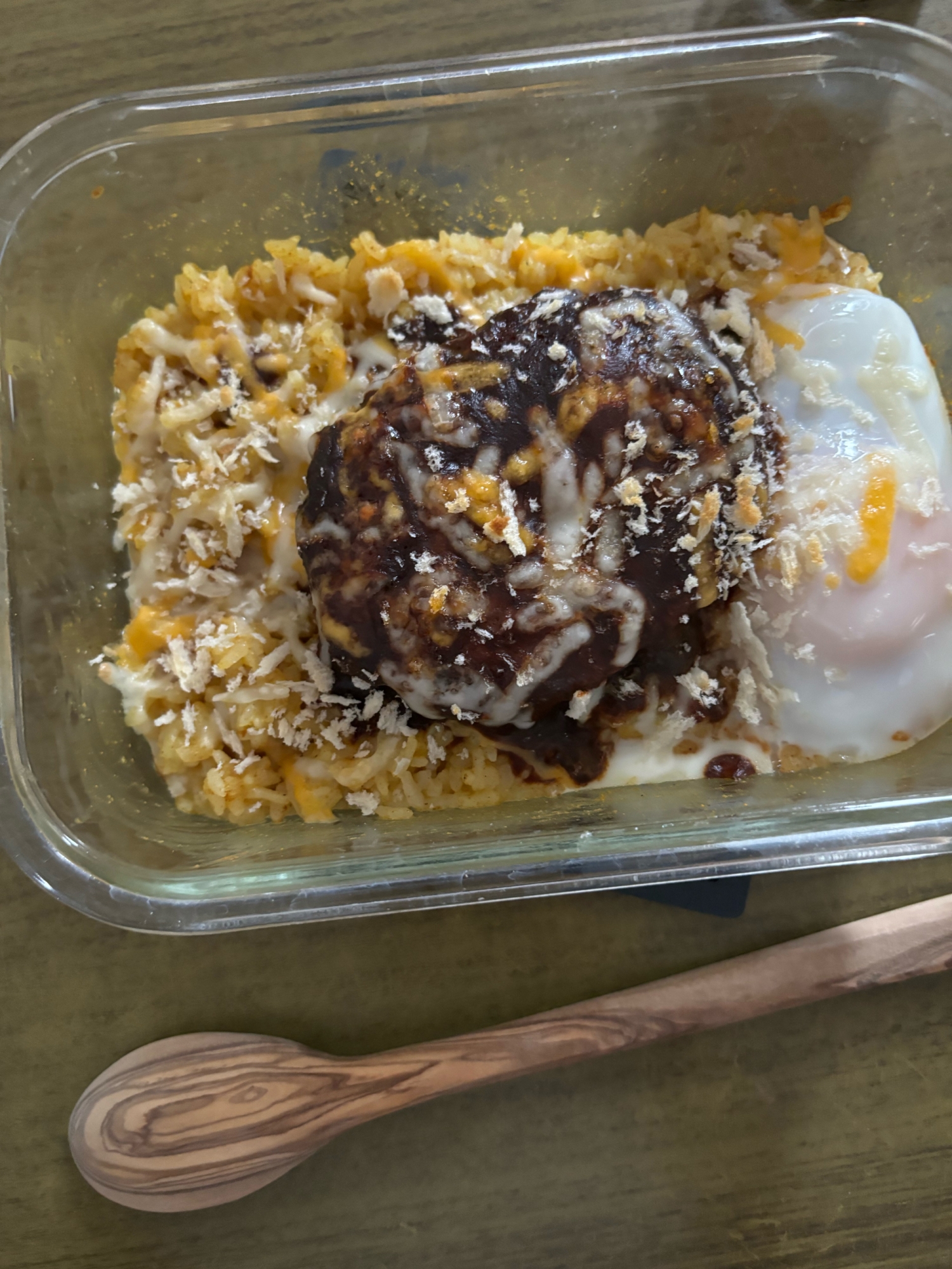 カレーハンバーグドリア