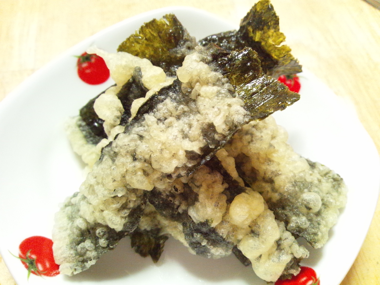 カリカリ♪お菓子みたいな海苔の天ぷら