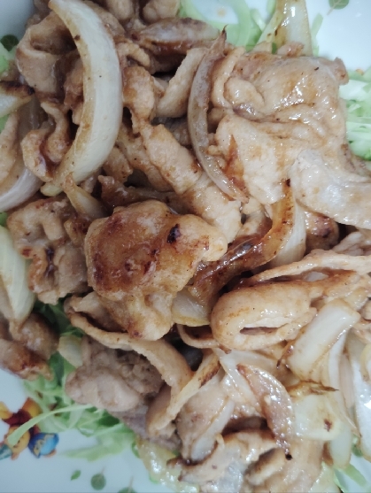 【簡単レンチン4分】豚こま肉で節約！しょうが焼き