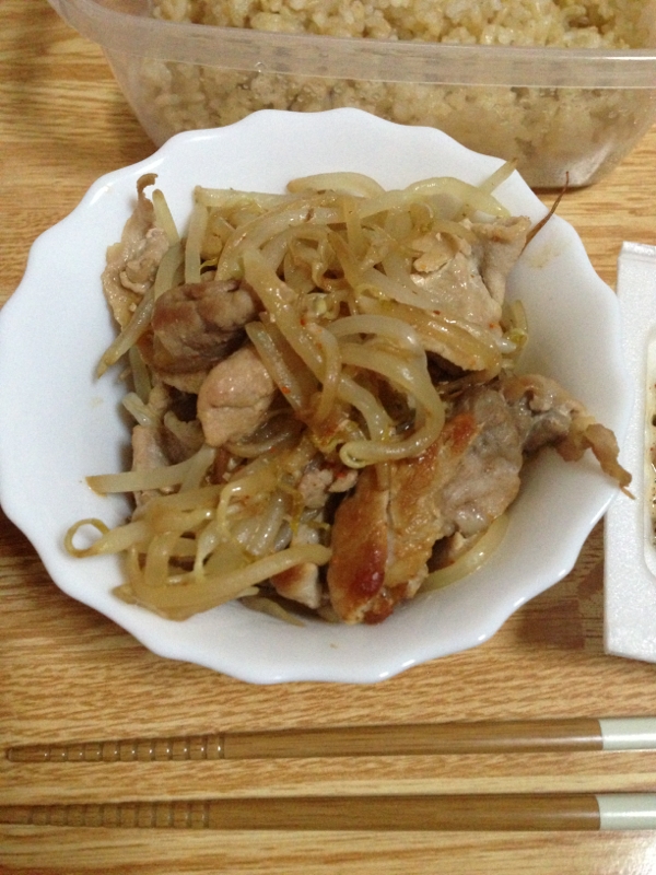 焼肉モヤシ炒め