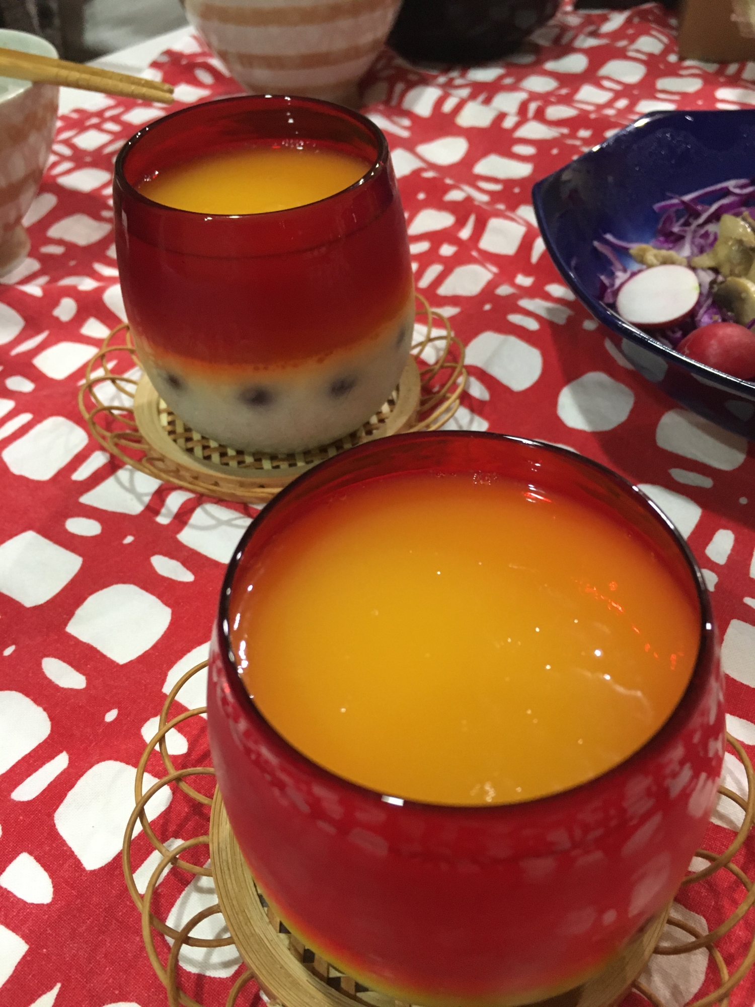 オレンジと牛乳の2層ゼリー レシピ 作り方 By 土方さん 楽天レシピ