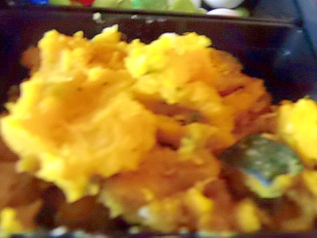 カボチャとサツマイモの豆乳マッシュ