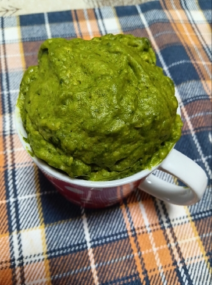 【レンジで90秒】簡単マグカップの濃厚抹茶ケーキ！