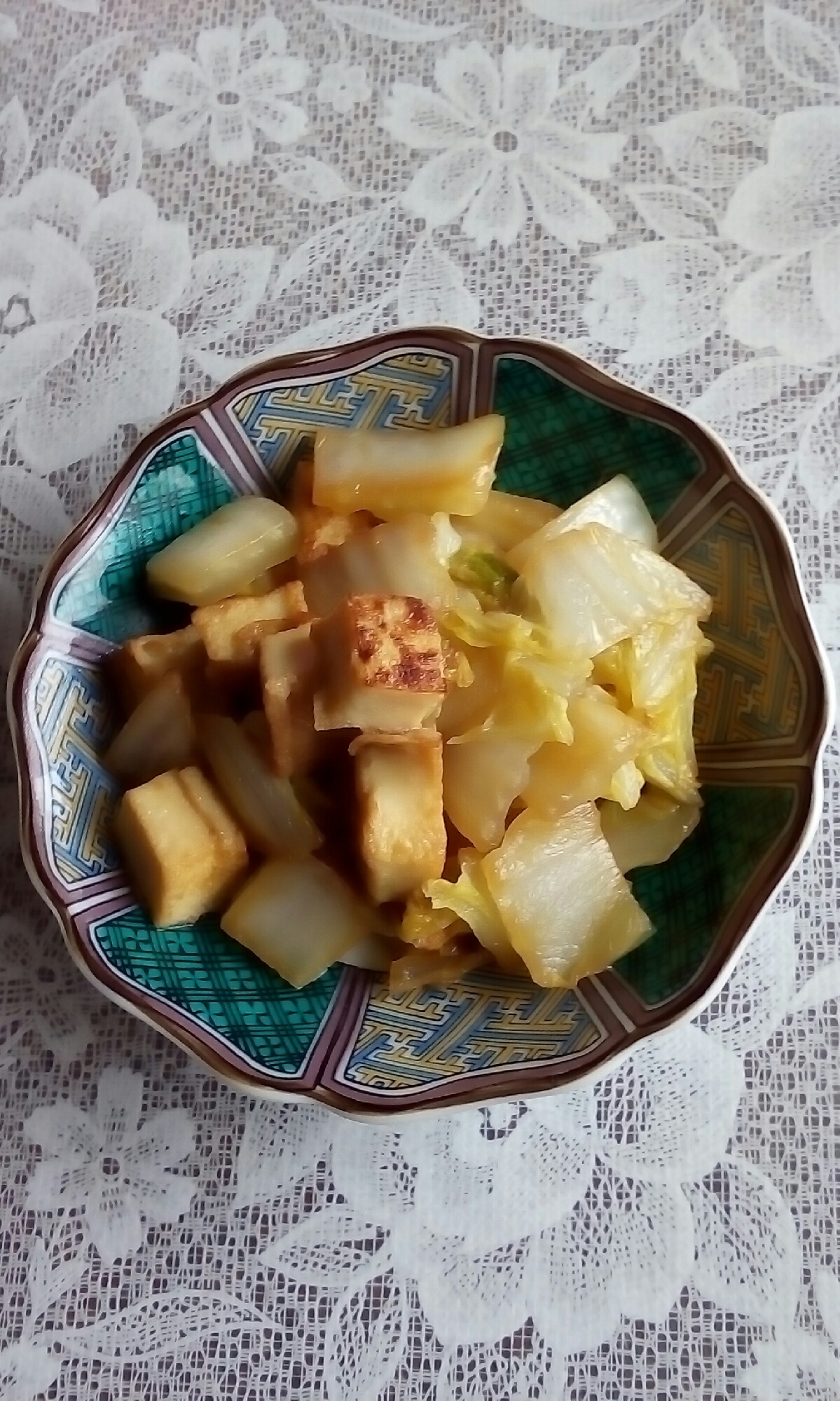 白菜と厚揚の味ぽん炒め レシピ 作り方 By ミント抹茶 楽天レシピ