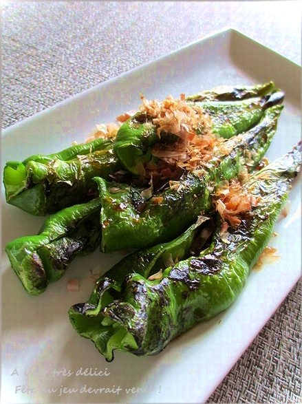 こんがり香ばしい万願寺とうがらし焼き レシピ 作り方 By はなまる子 楽天レシピ