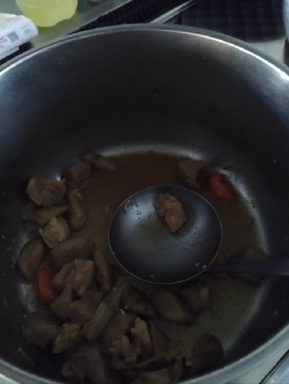 人参と白菜とごぼうの鶏肉煮