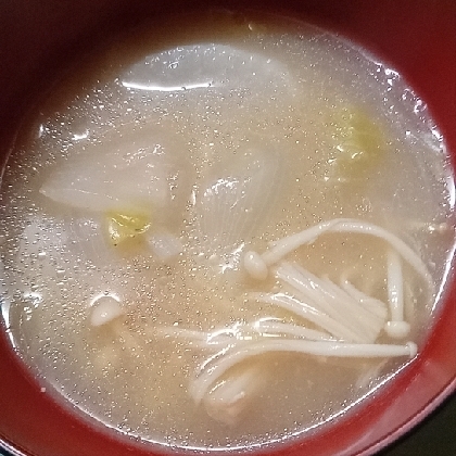 大根とえのきの味噌汁