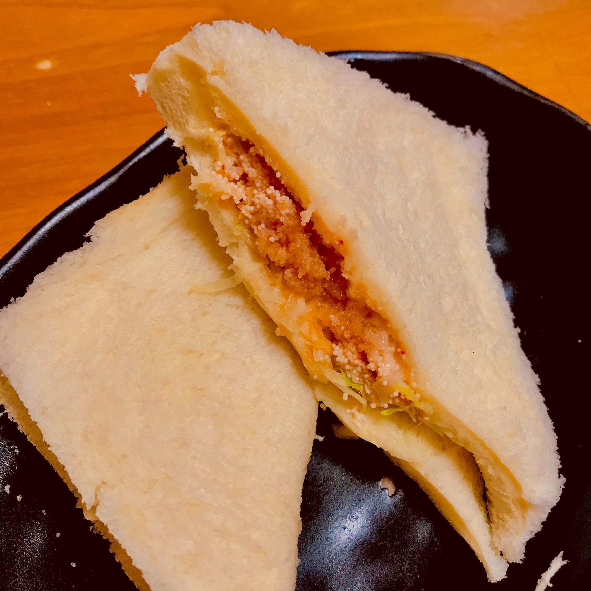 明太子のサンドイッチ