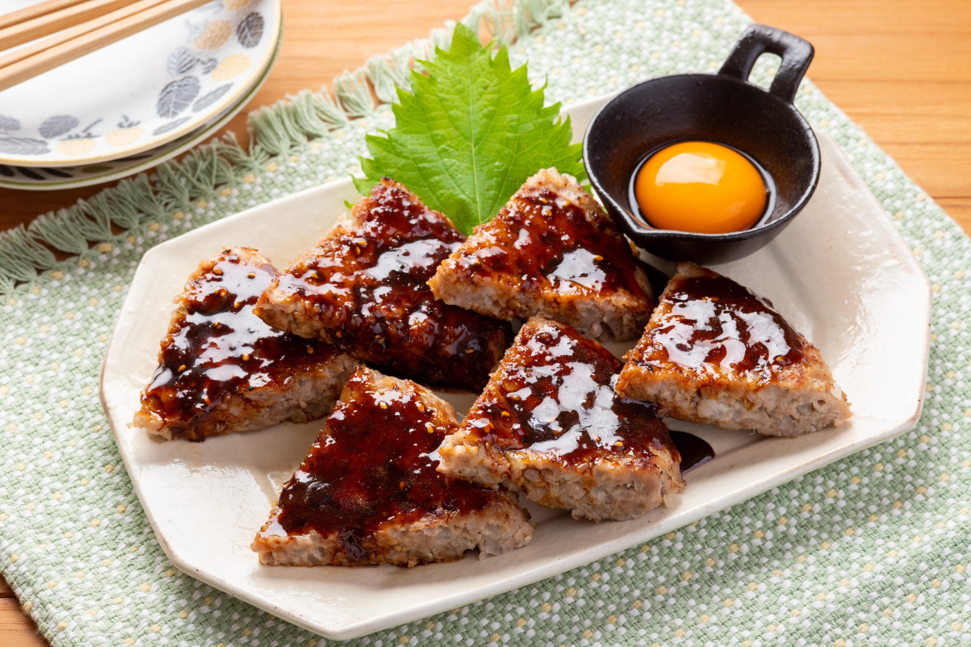 丸めず簡単！お米豚のジャンボ黒ダレつくね