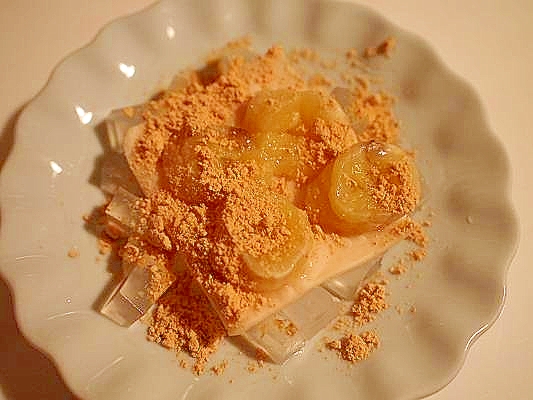 夜中の小腹対策に 酒粕 バナナのきな粉寒天 レシピ 作り方 By ブ 子 楽天レシピ