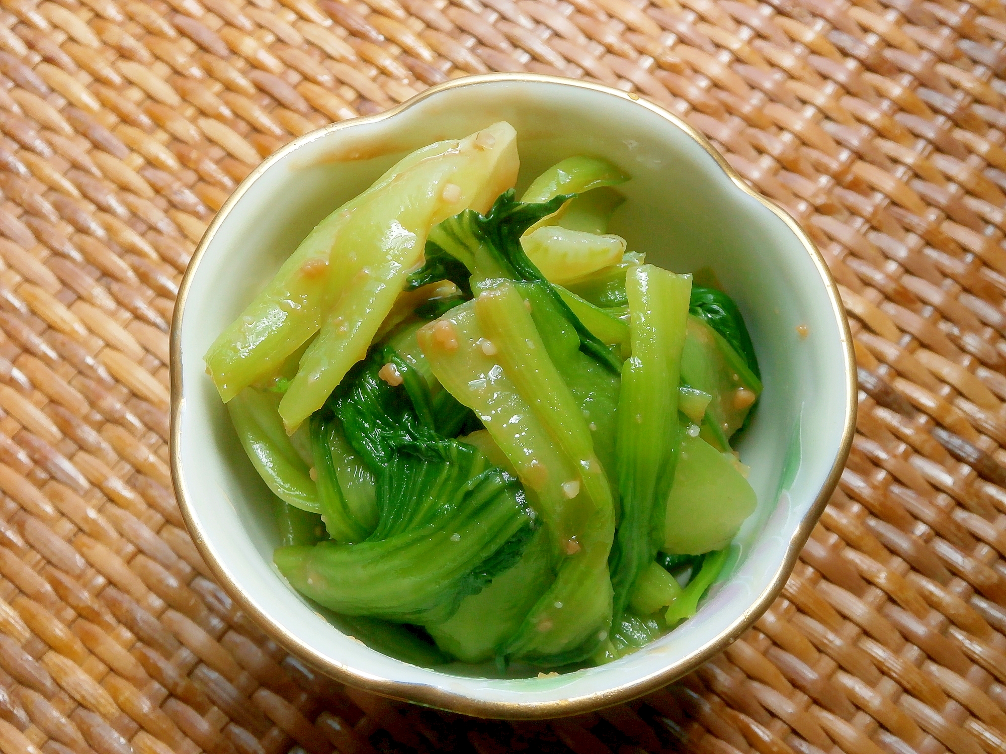 チンゲン菜の酢味噌和え