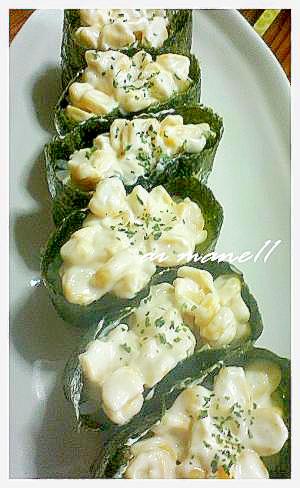 自宅で作れるコーンマヨ軍艦 自宅で作れるコーンマヨ軍艦