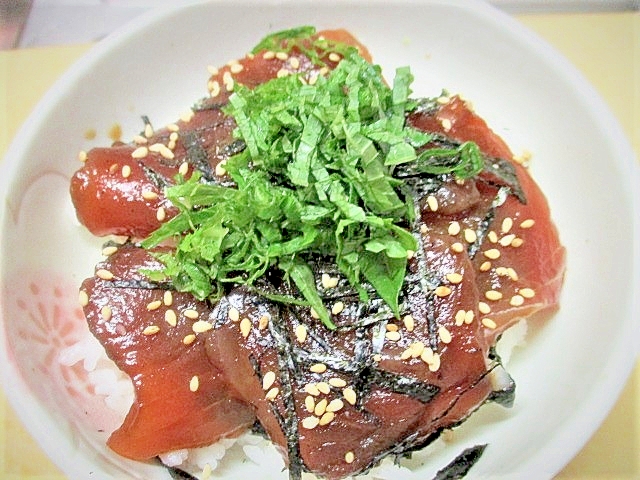 簡単な☆鮪の漬け丼