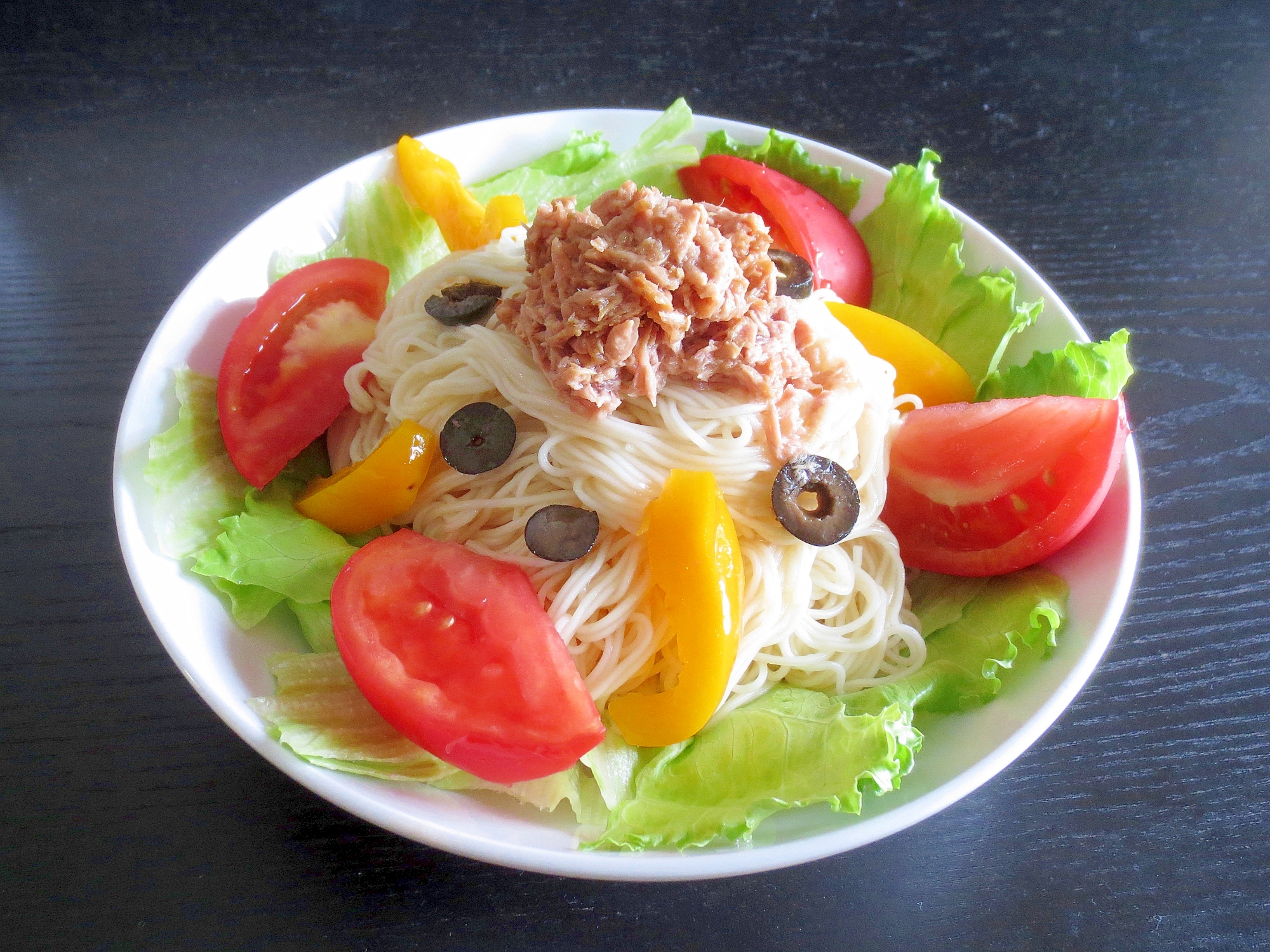 暑い日に！サラダそうめん