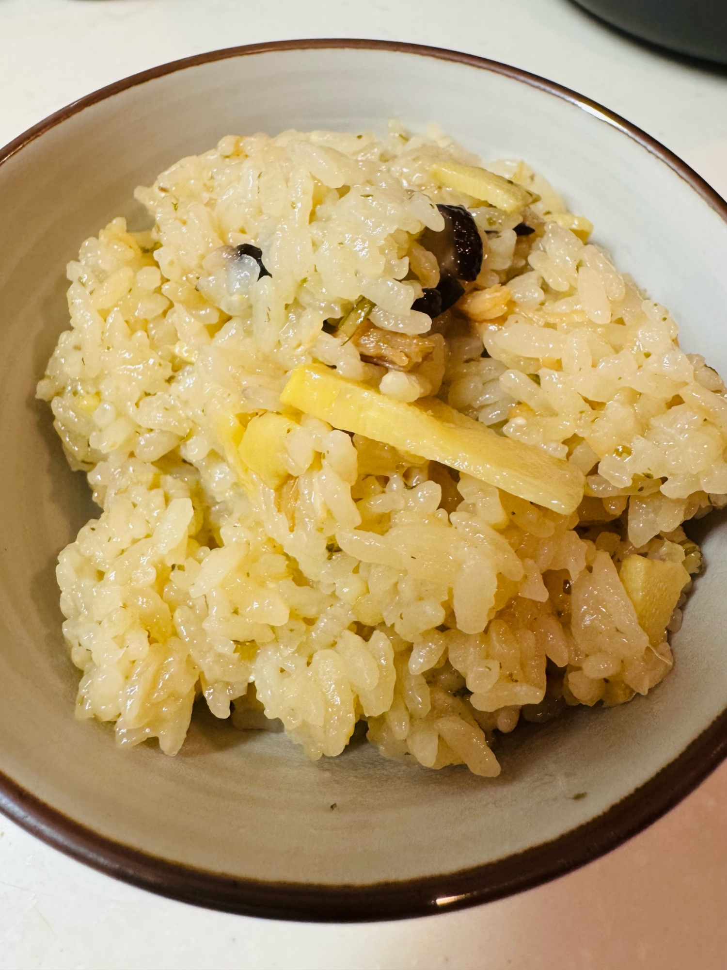 焼き鳥缶で！簡単おこわ