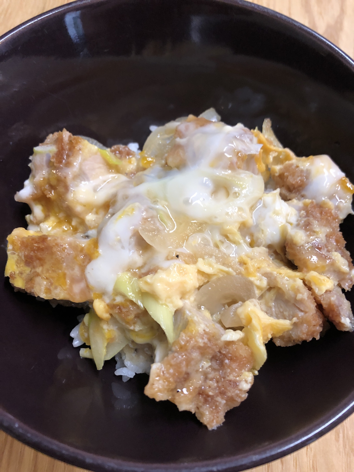 簡単！ダブルネギのカツ丼