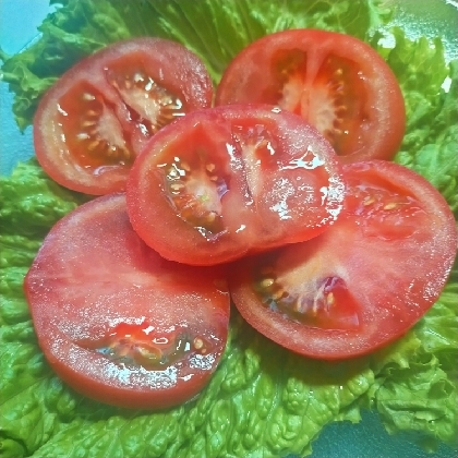 わさび風味☆レタスとトマトのサラダ