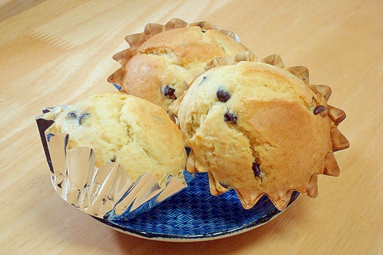 ホットケーキミックスでプチチョコチップケーキ