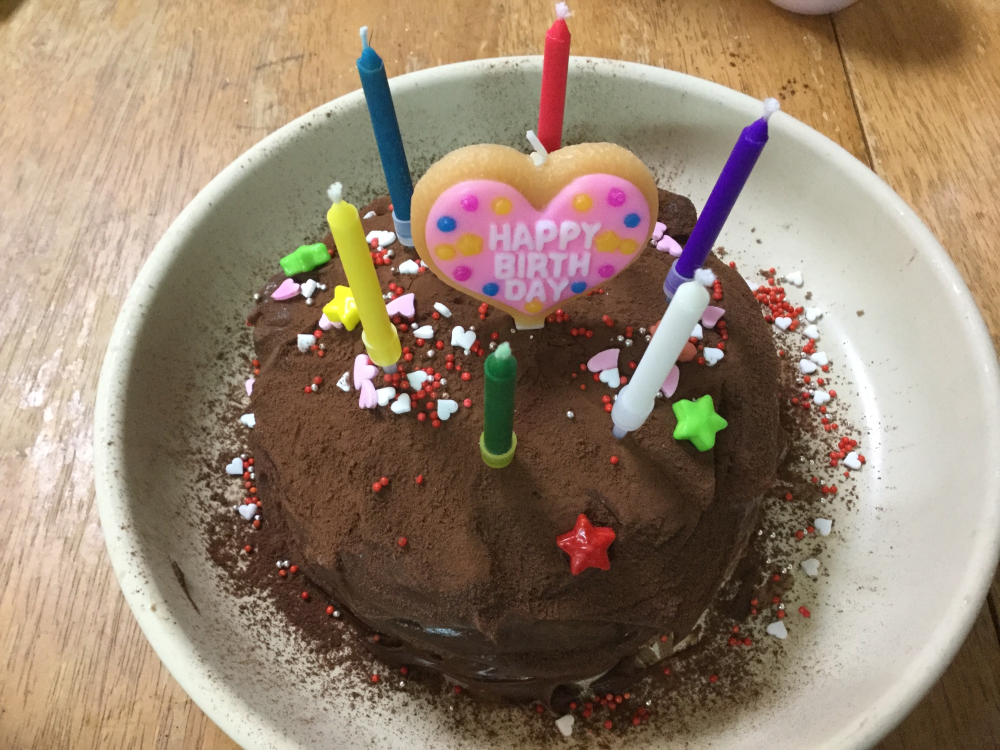 生チョコお誕生日ケーキ♡