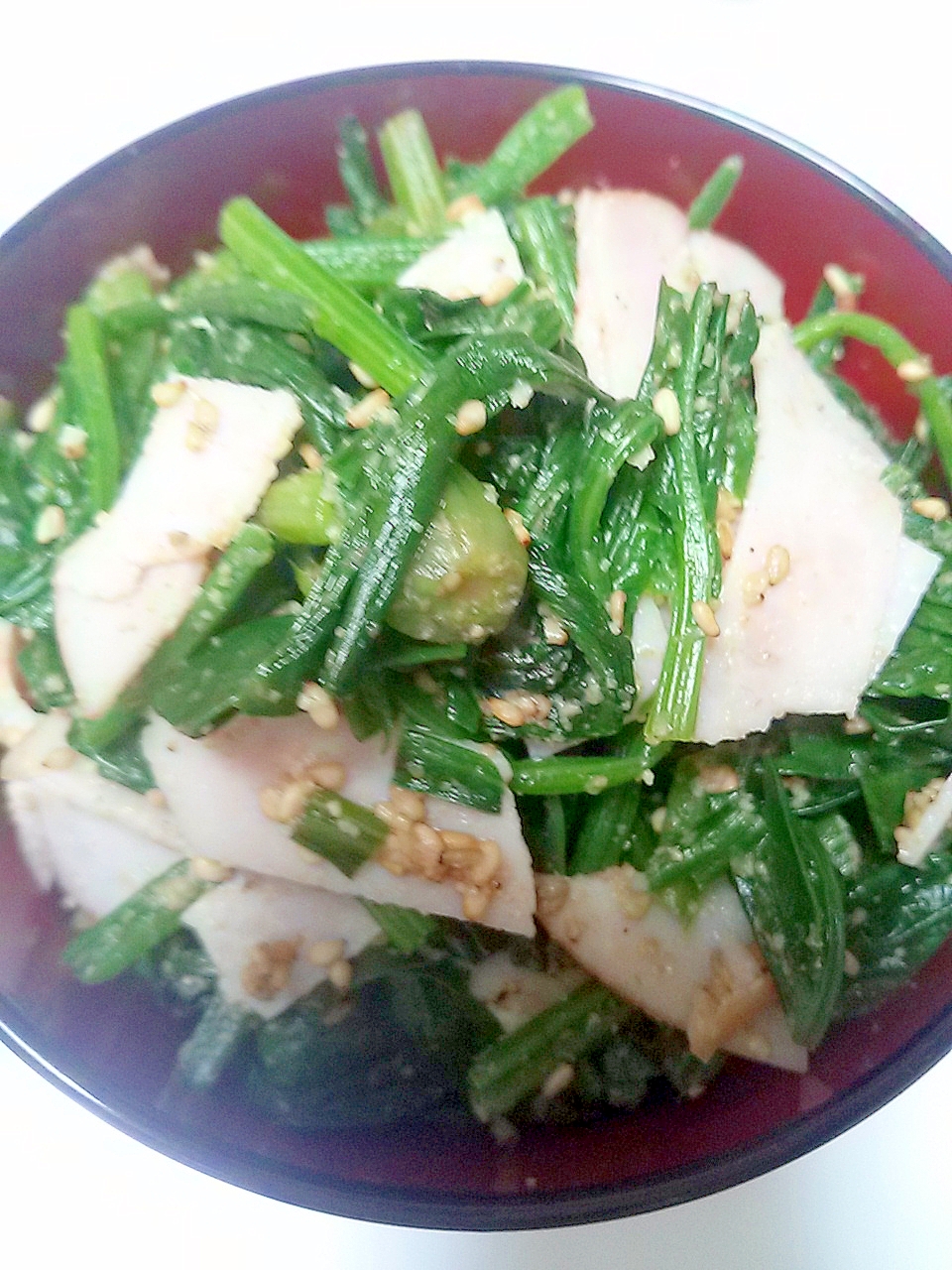 ほうれん草 ハム 和え物 レシピ 作り方 By ぐっち1618 楽天レシピ