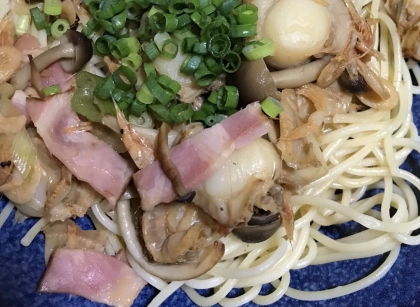 ポテトとベーコンのパスタ