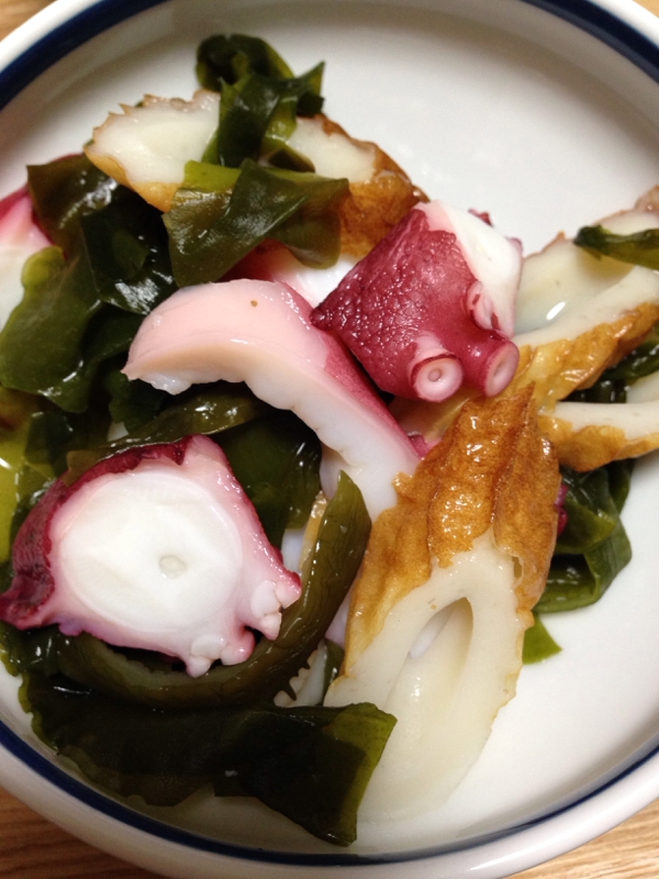 たこ竹輪ワカメの酢の物 レシピ 作り方 By はこよいこ 楽天レシピ たこ竹輪ワカメの酢の物 レシピ 作り方 By はこよいこ 楽天レシピ