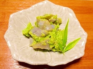 アケビの☆枝豆ぬた和え