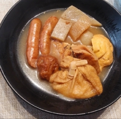 味が染みて美味しいおでん