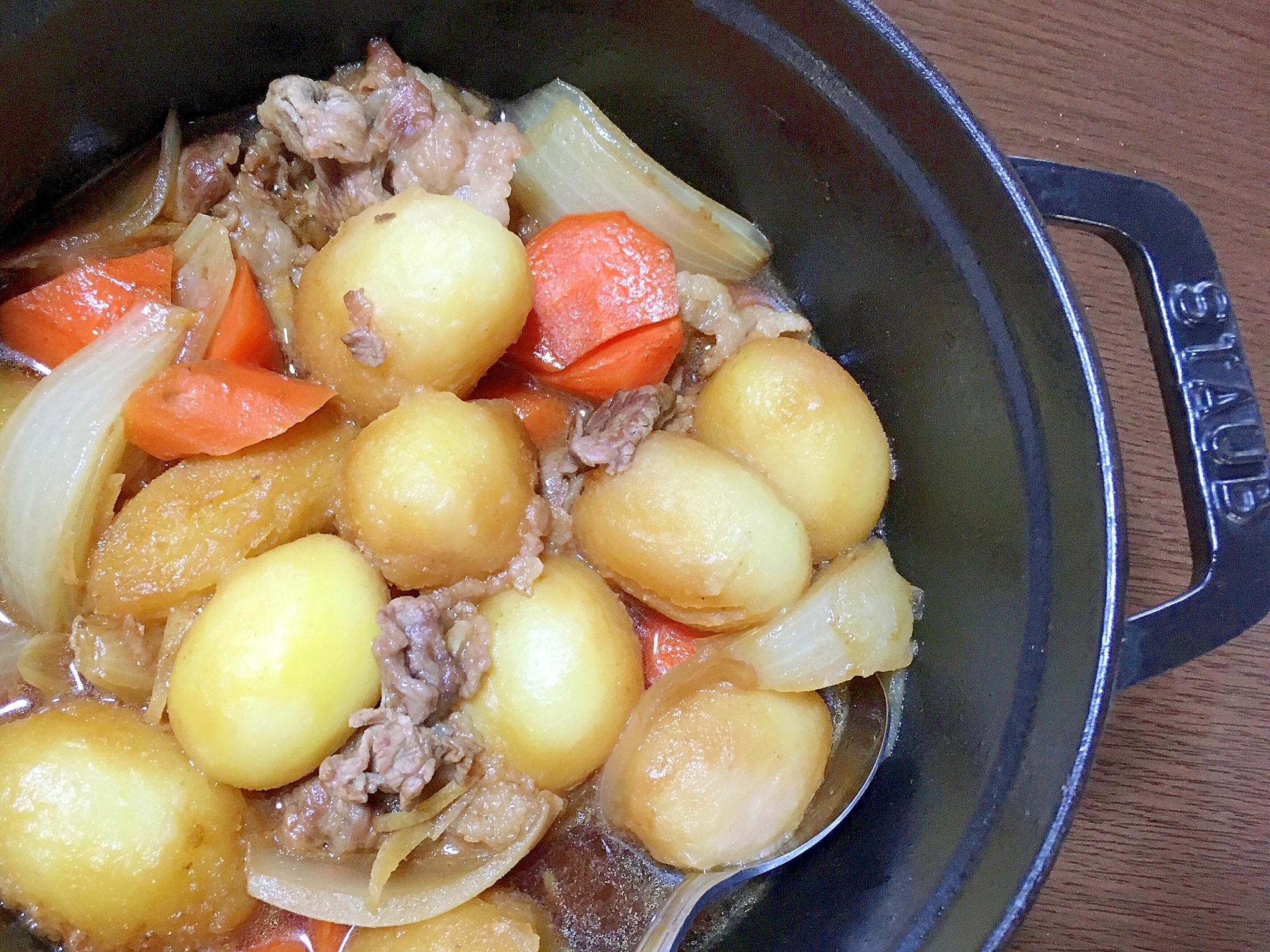 業スー冷凍じゃがいもで作る肉じゃが